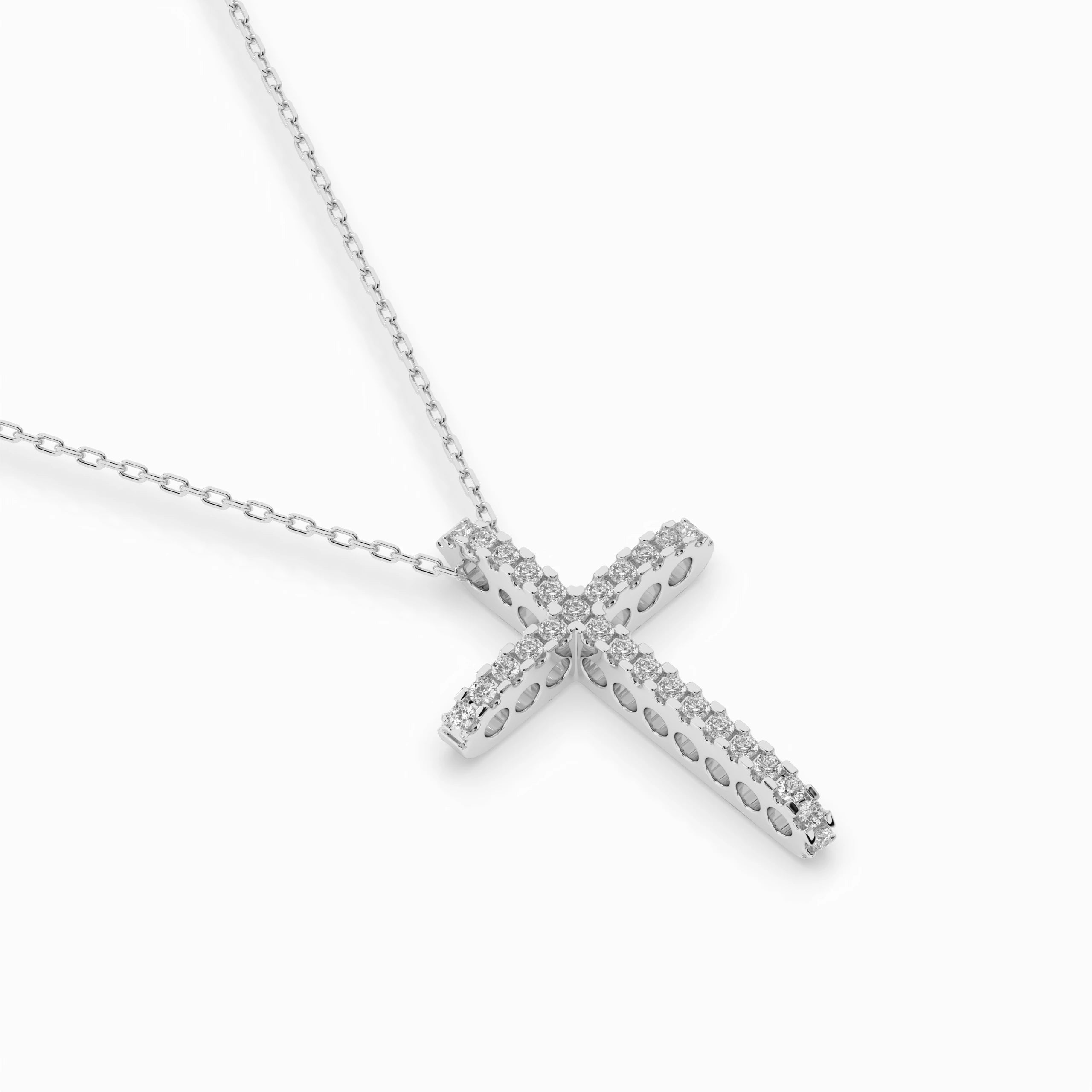 Minimalism Necklace (Round), 0.14 ct — 104-10026