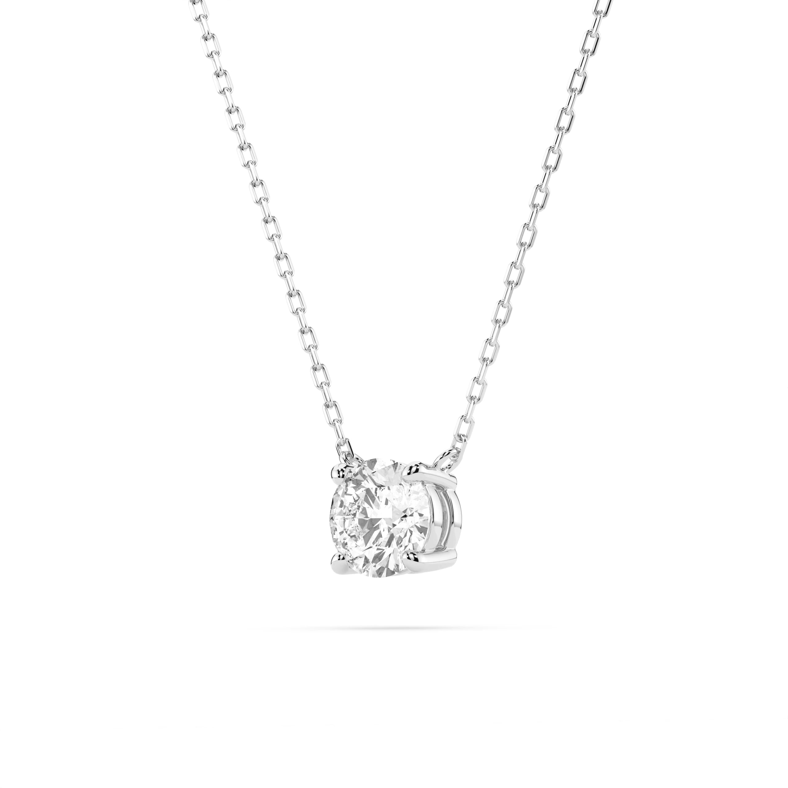 Solitaire Necklace (Round), 0.3 ct — 104-10040(4.2)