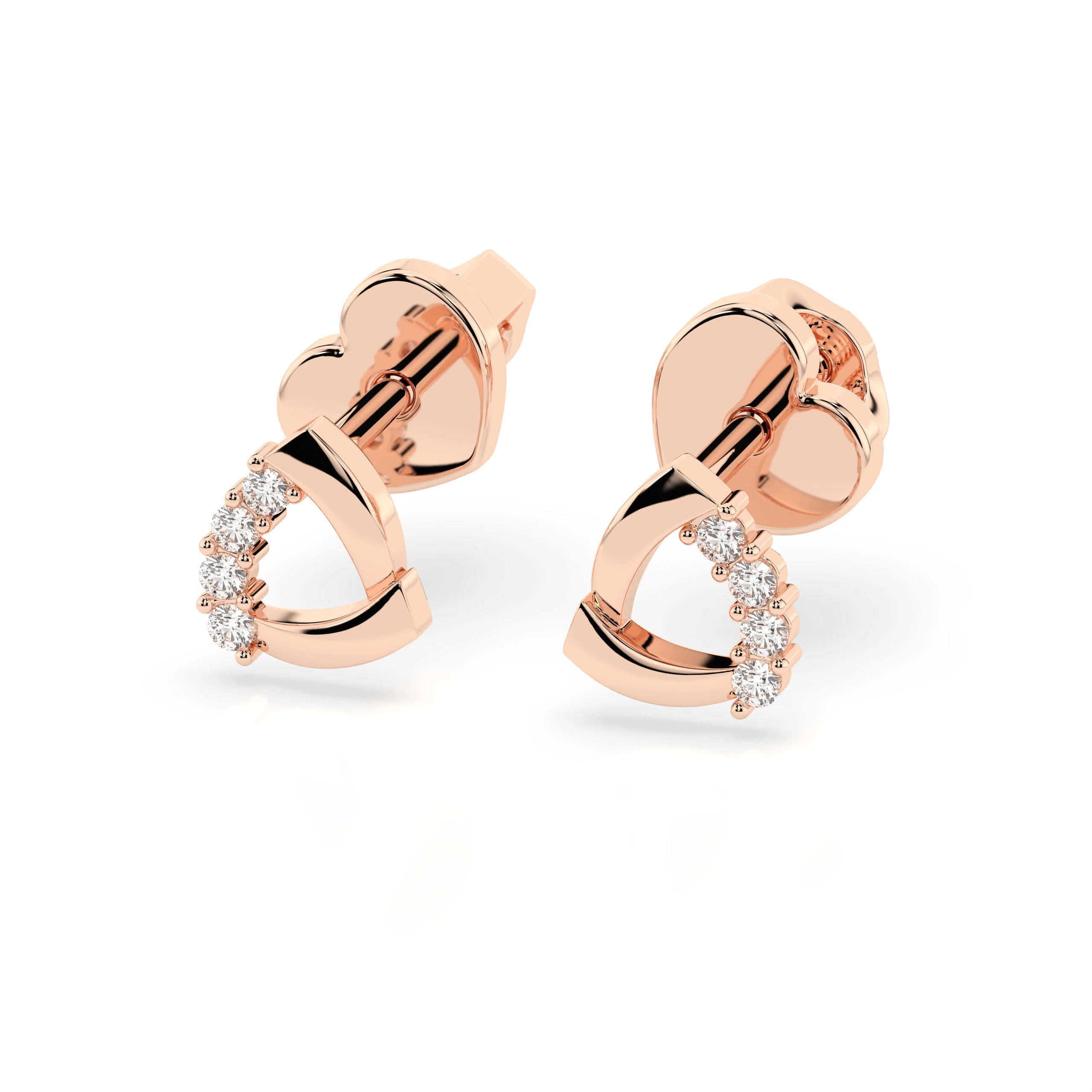 Minimalism Earring (Round), 0.05 ct — 102-10061