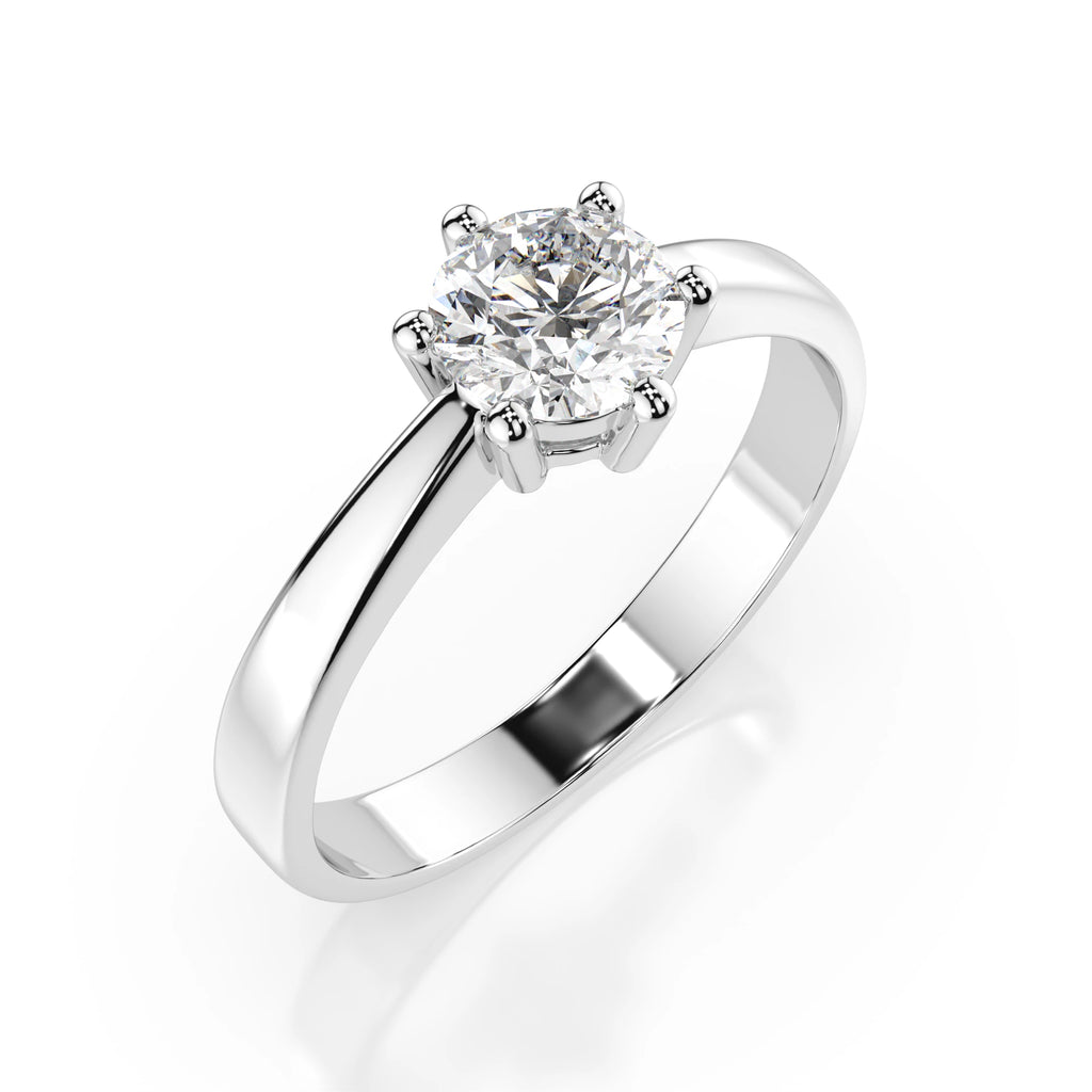 Solitaire Ring (Round), 0.4 ct — 101-10151(4.7)