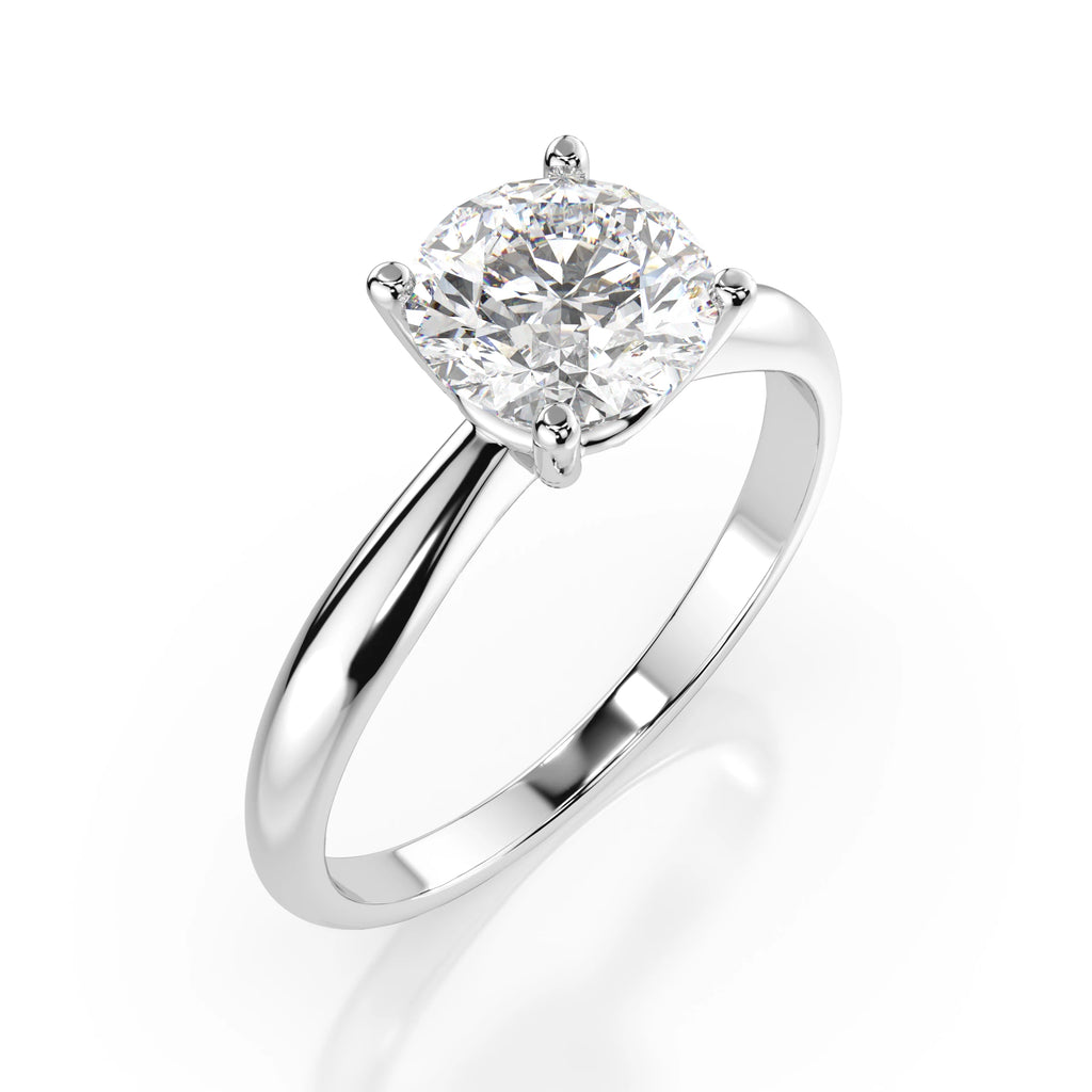 Solitaire Ring (Round), 1.0 ct — 101-10021(6.5)