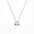 Solitaire Necklace (Round), 0.04 ct — 104-10015(2.2)