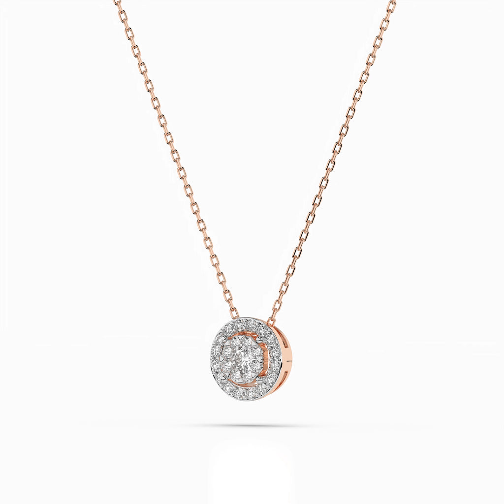 Illusion Necklace (Round), 0.06 ct — 104-10002(2.5)