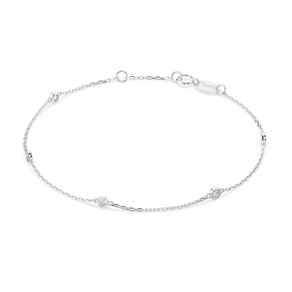 Minimalism Bracelet (Round), 0.14 ct — 105-10008/5(1.9)