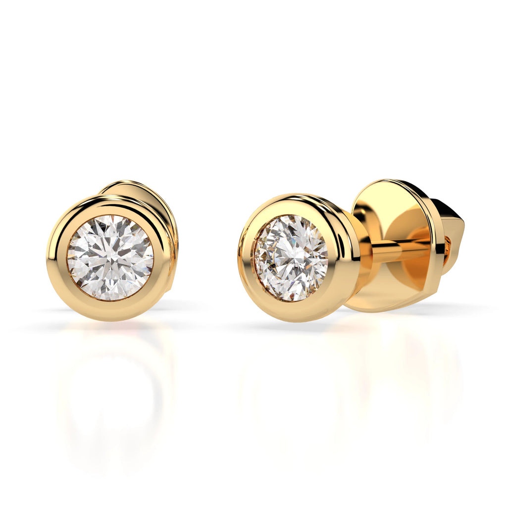 Solitaire Butterfly Earring (Round), 0.3 ct — 102-10010(3.4)