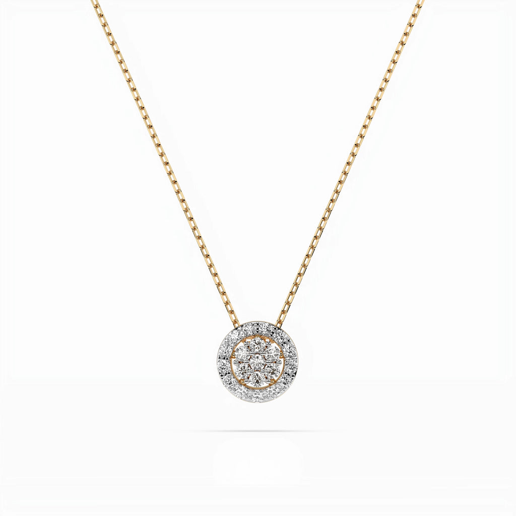 Illusion Necklace (Round), 0.08 ct — 104-10038