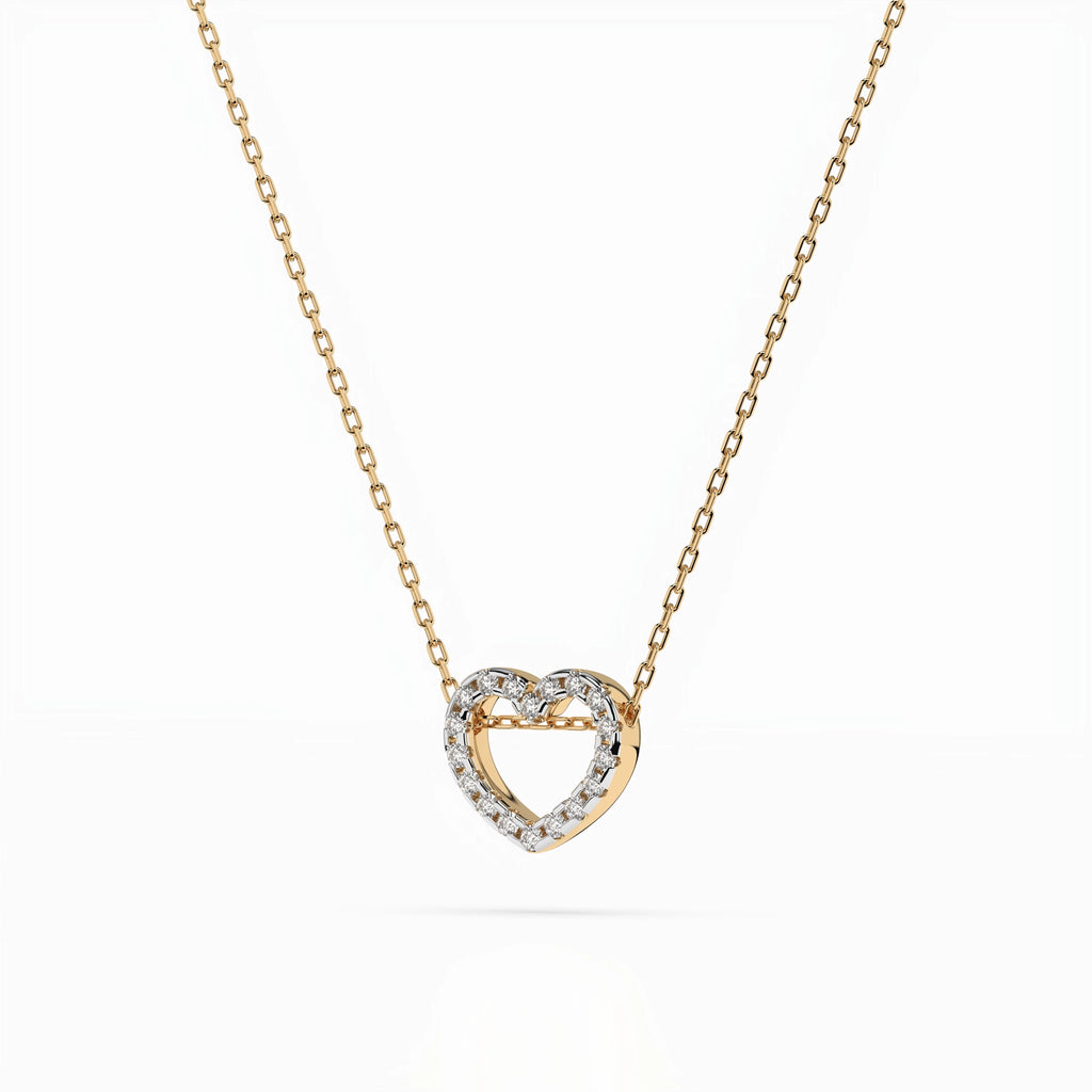 Minimalism Necklace (Round), 0.09 ct — 104-10051