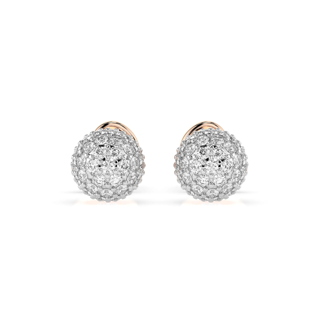 Illusion Earring (Round), 0.46 ct — 102-10090