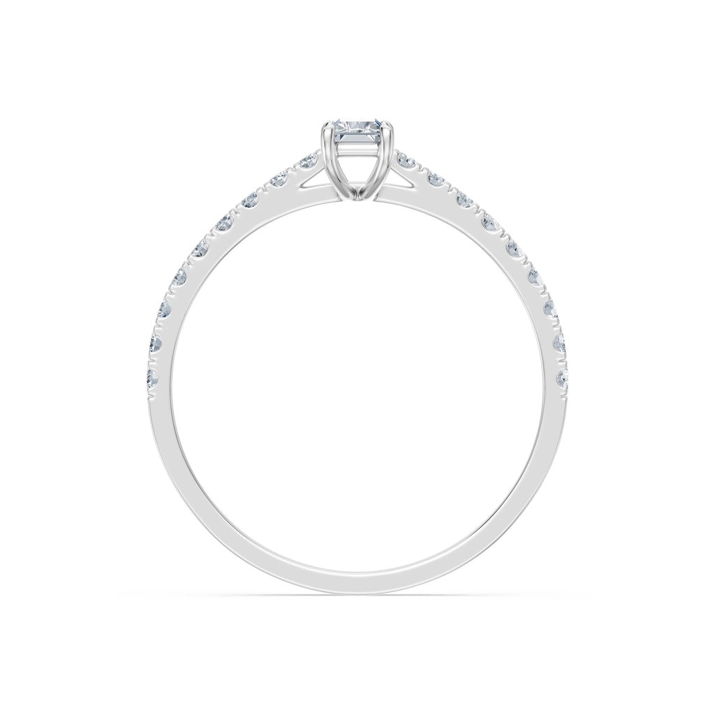 Solitaire Eternity Ring, 0.3 ct — 101-10191(0.30)BAQ