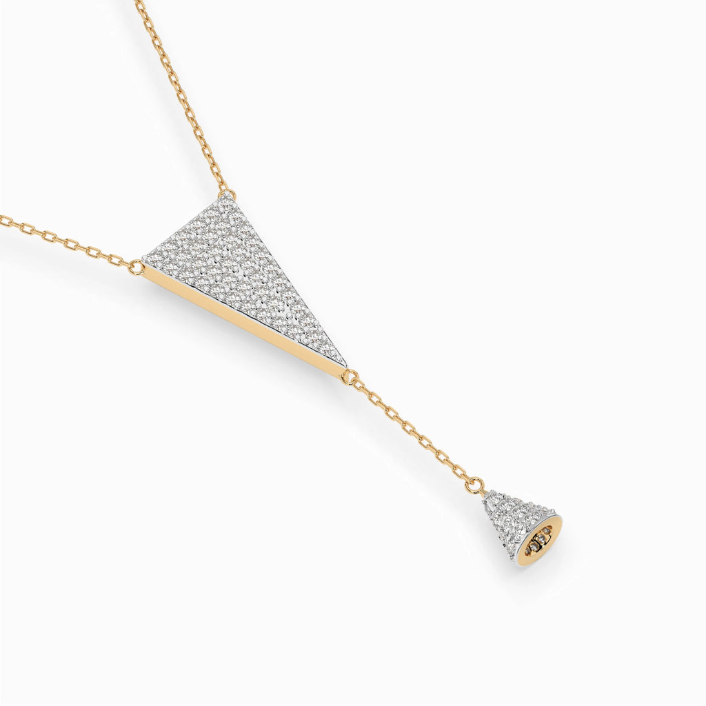 Minimalism Necklace (Round), 0.41 ct — 104-10018/2