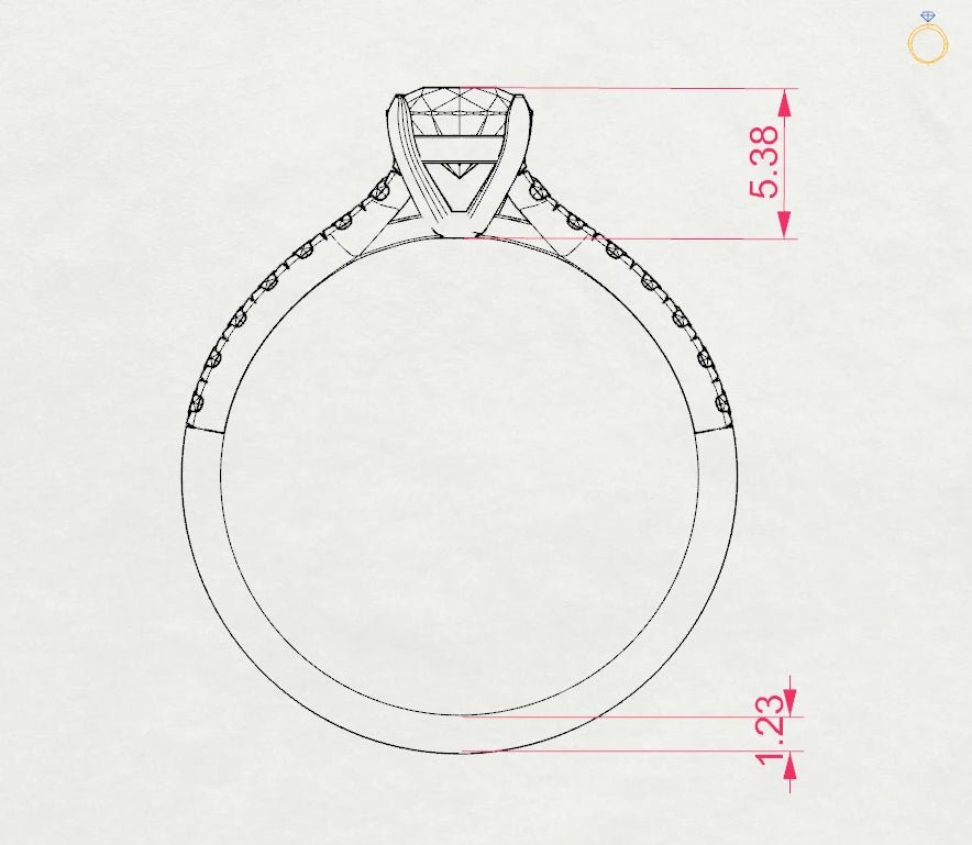Solitaire Eternity Ring (Round), 0.5 ct — 101-10094(5.1)
