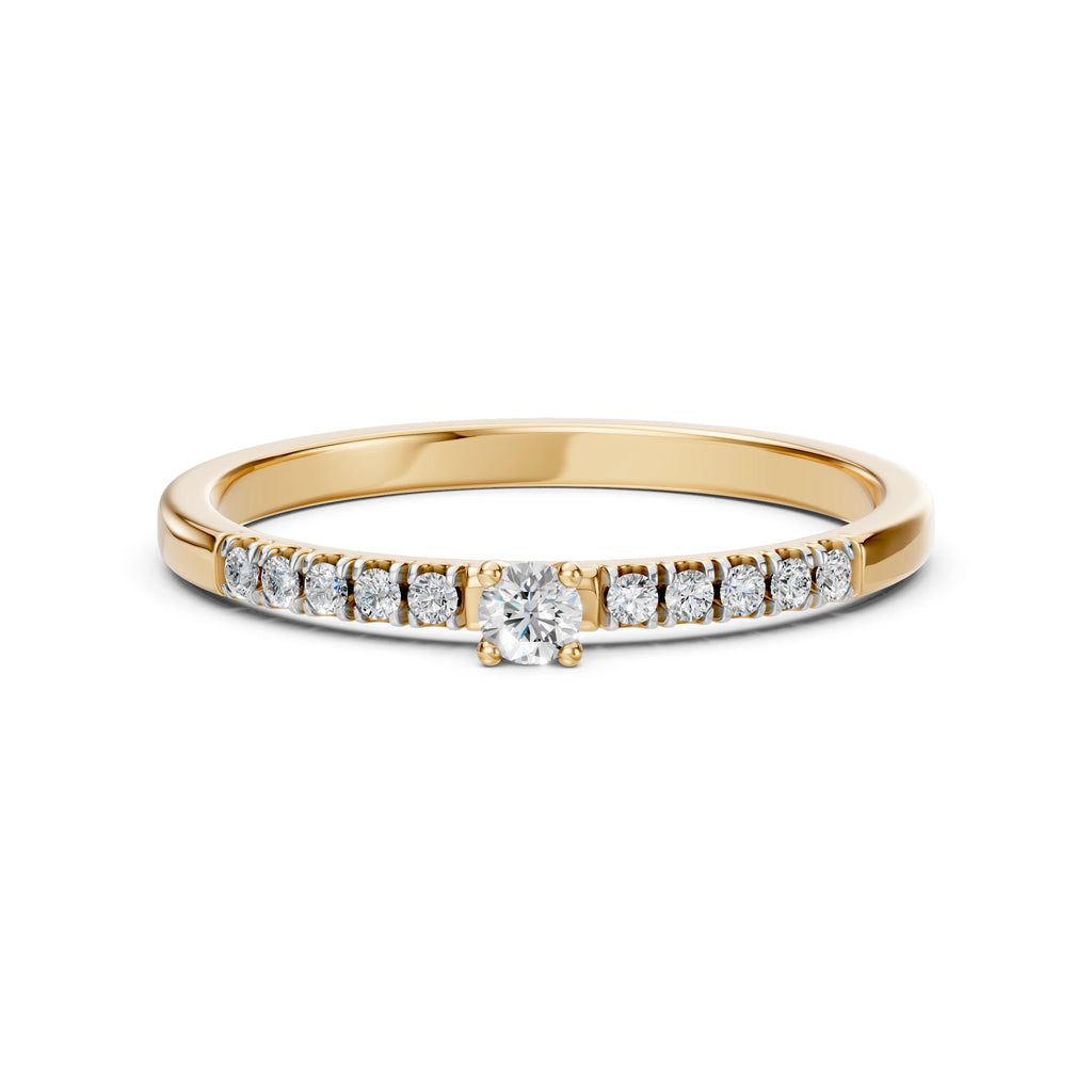 Solitaire Eternity Ring (Round), 0.07 ct — 101-10126/2(2.6)