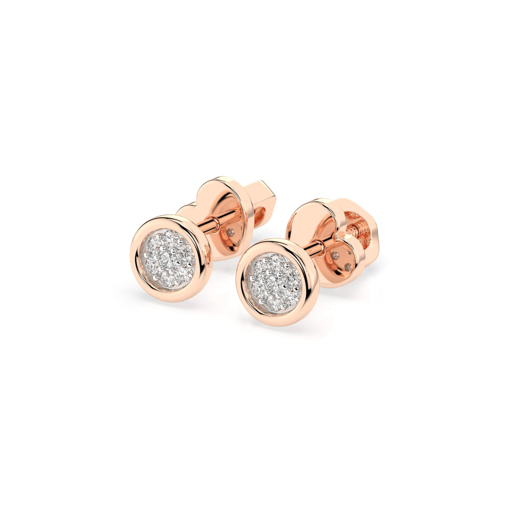 Illusion Earring (Round), 0.08 ct — 102-10068