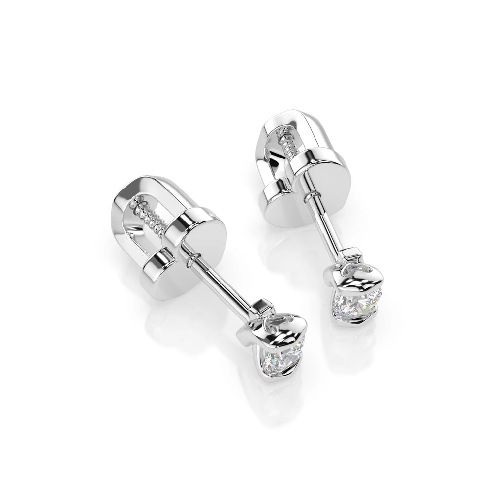Solitaire Butterfly Earring (Round), 0.2 ct — 102-10016(3.0)