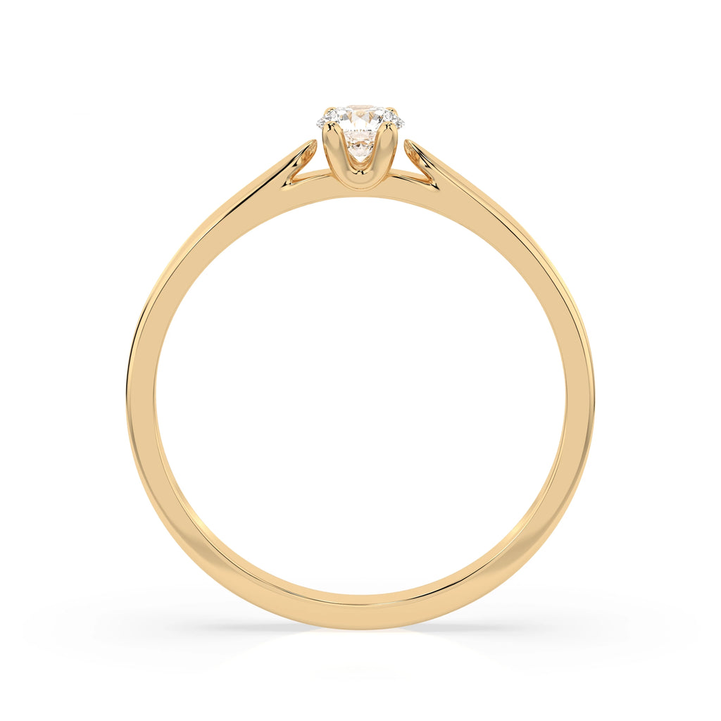 Solitaire Ring (Round), 0.15 ct — 101-10046(3.4)