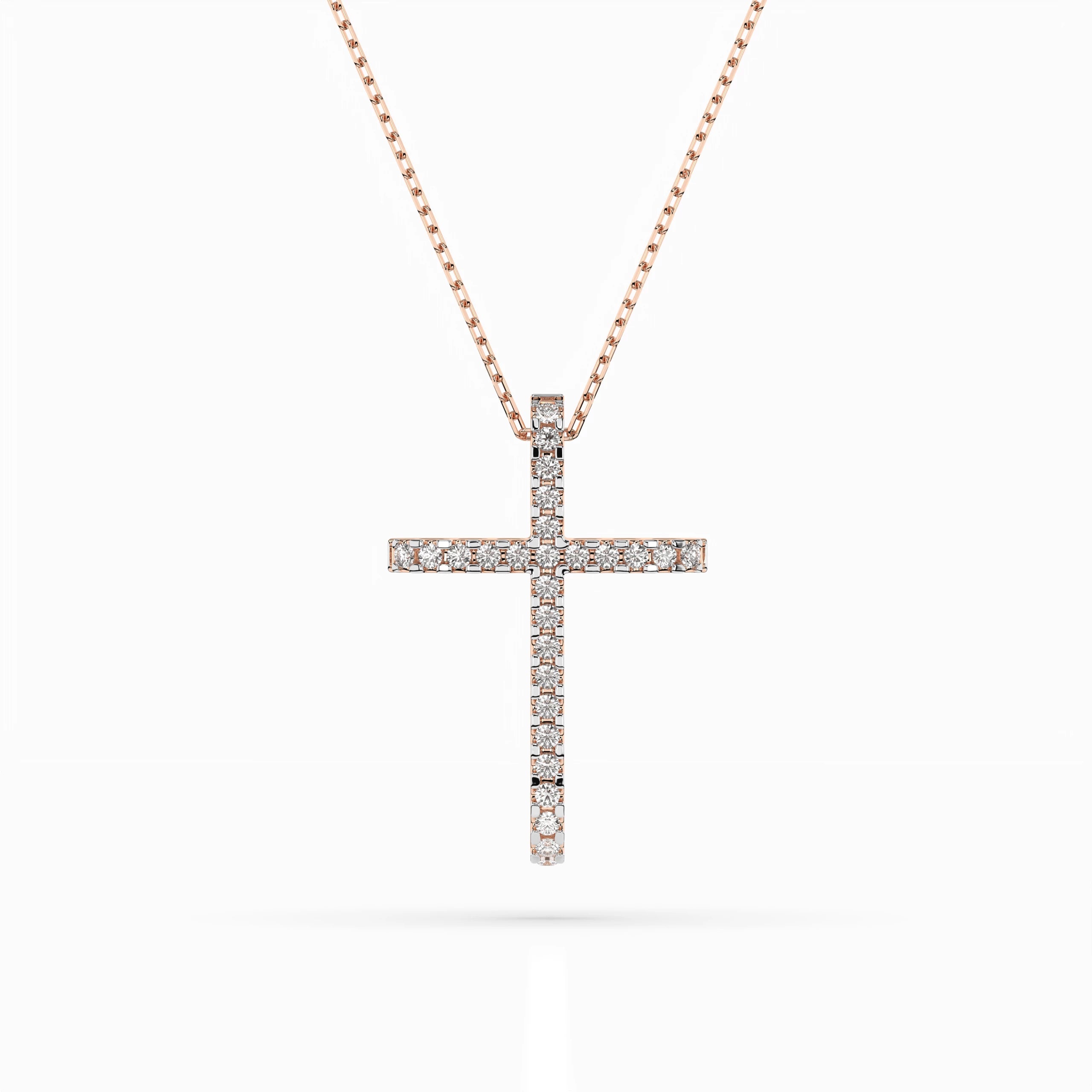 Minimalism Necklace (Round), 0.14 ct — 104-10026