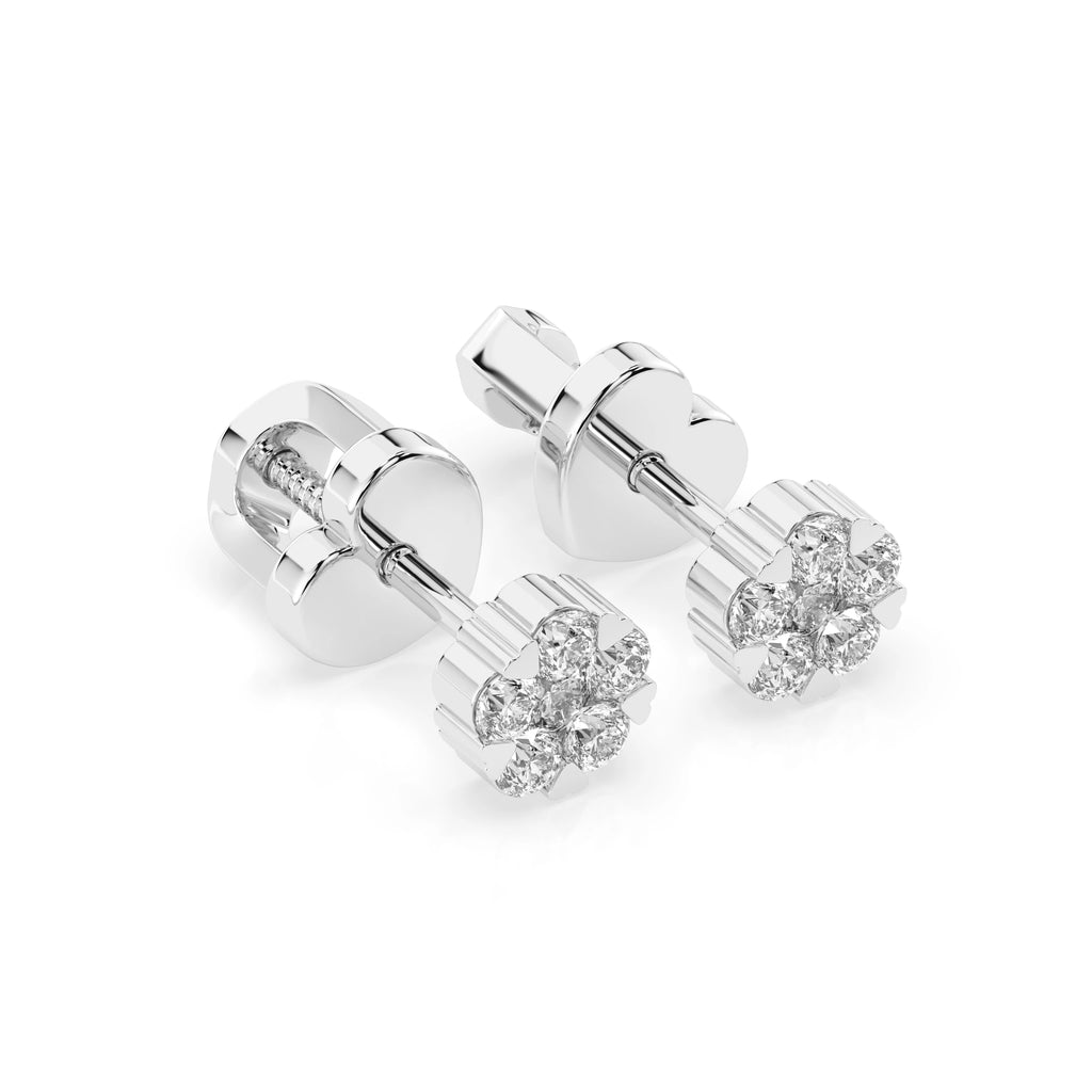 Illusion Earring (Round), 0.03 ct — 102-10015/2(1.5)