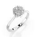 Illusion Ring (Round), 0.1 ct — 101-10015/1(3.0)