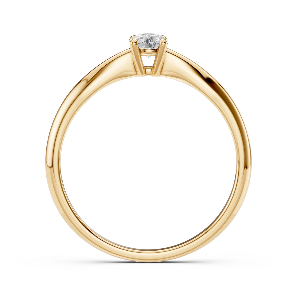 Solitaire Ring (Round), 0.2 ct — 101-10021(3.7)
