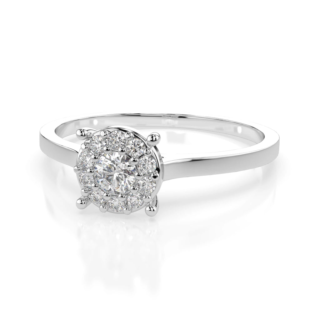 Solitaire Eternity Ring (Round), 0.1 ct — 101-10017/1(3.0)