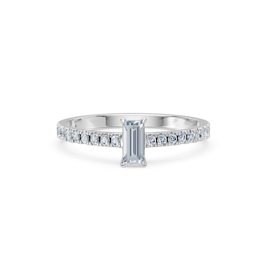 Solitaire Eternity Ring, 0.3 ct — 101-10191(0.30)BAQ