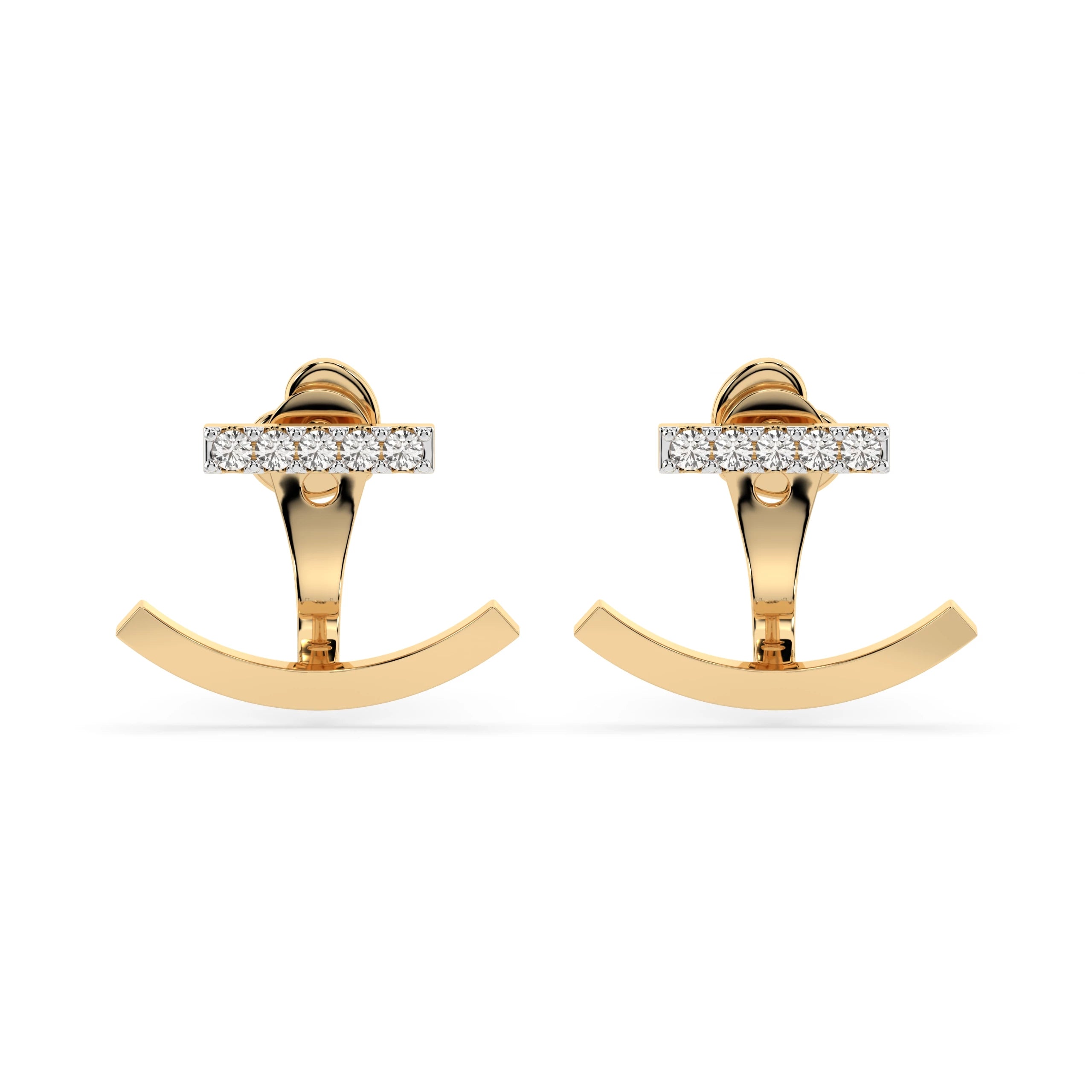 Minimalism Earring (Round), 0.15 ct — 102-10084