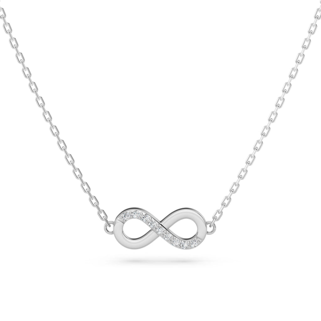 Minimalism Necklace (Round), 0.05 ct — 104-10072