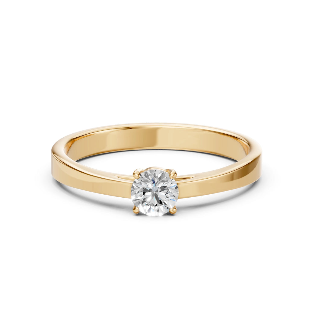 Solitaire Ring (Round), 0.35 ct — 101-10012/1(4.5)