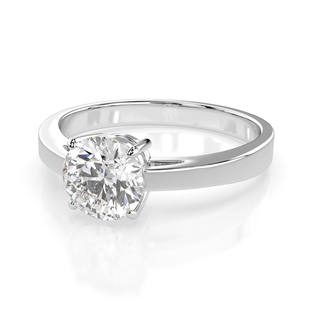 Solitaire Ring (Round), 1.0 ct — 101-10012/1(6.5)