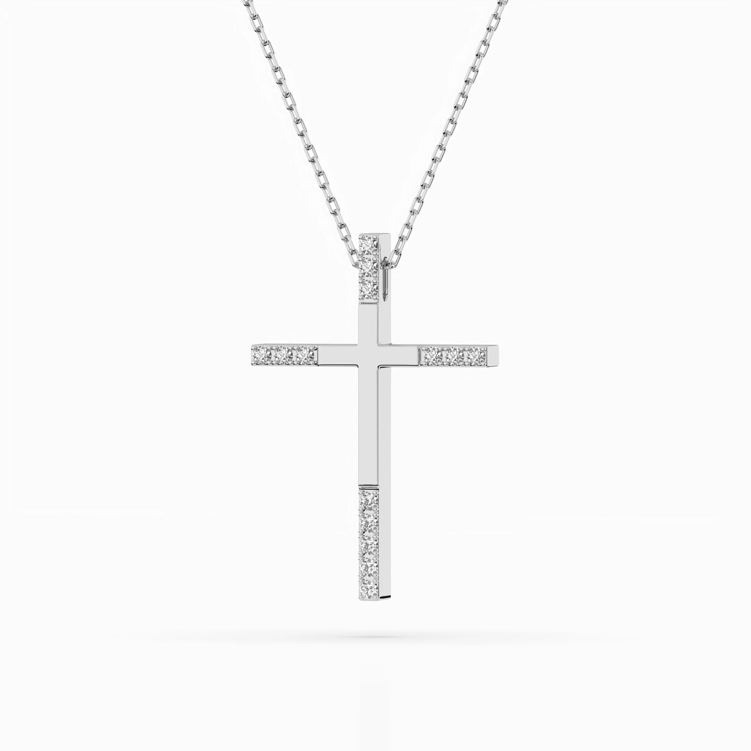 Minimalism Necklace (Round), 0.08 ct — 104-10016