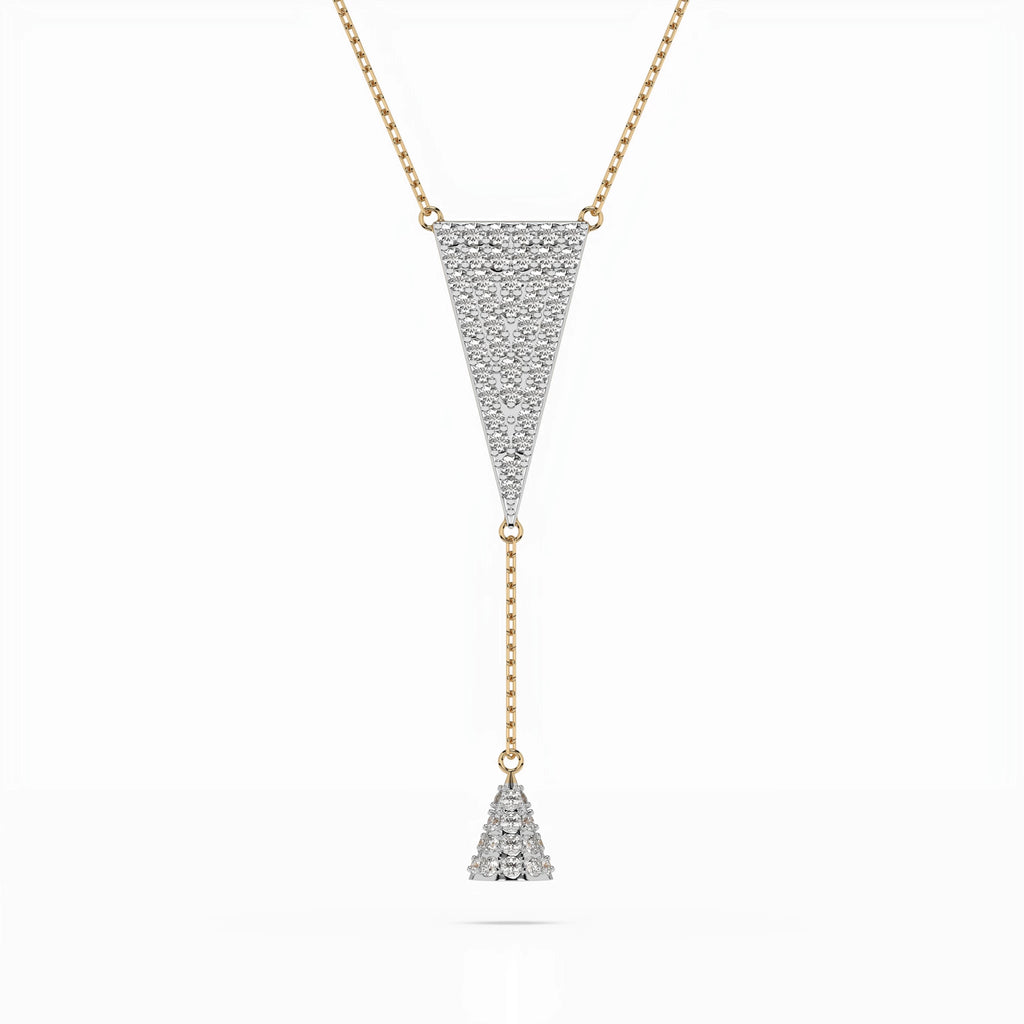 Minimalism Necklace (Round), 0.41 ct — 104-10018/2