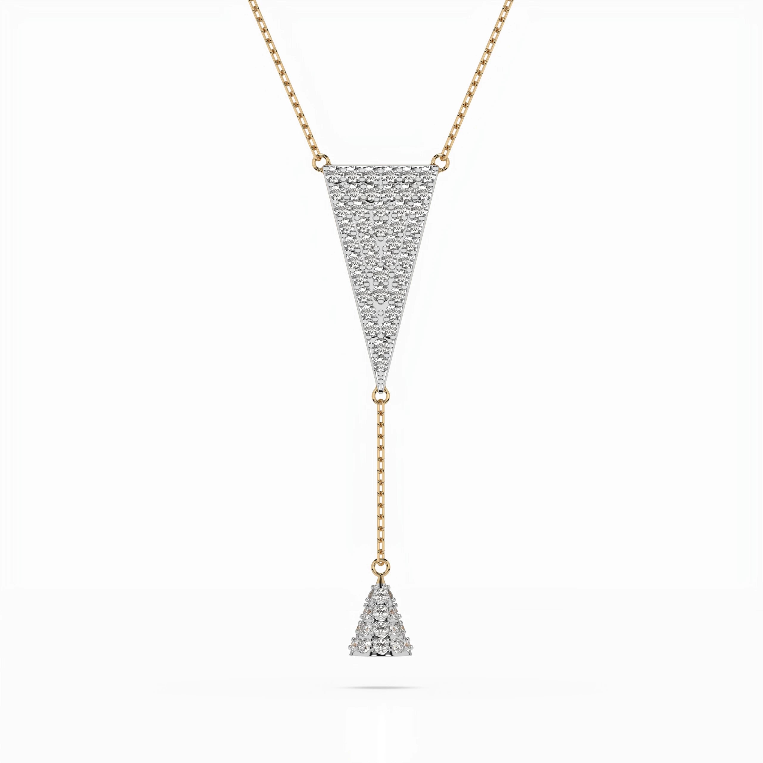 Minimalism Necklace (Round), 0.41 ct — 104-10018/2