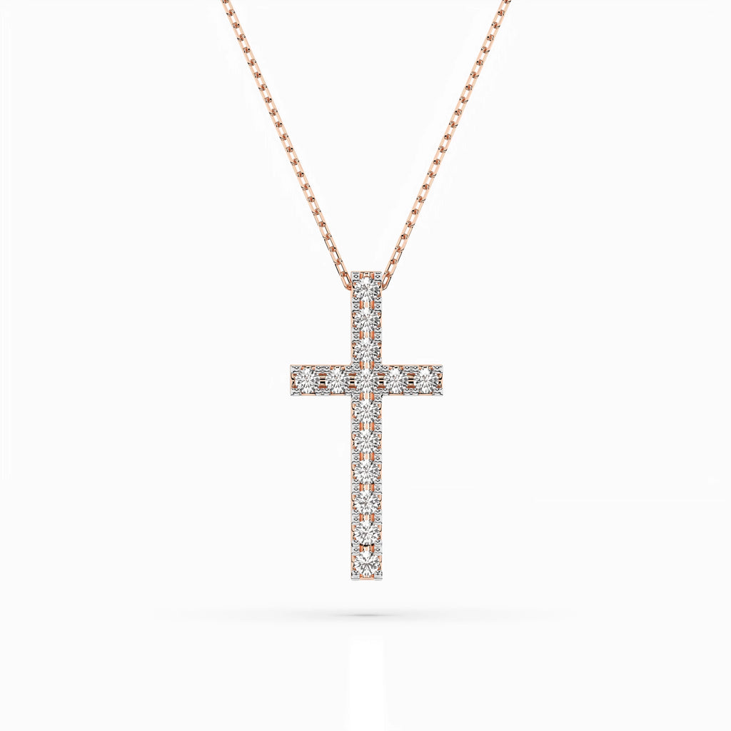 Minimalism Necklace (Round), 0.2 ct — 104-10025