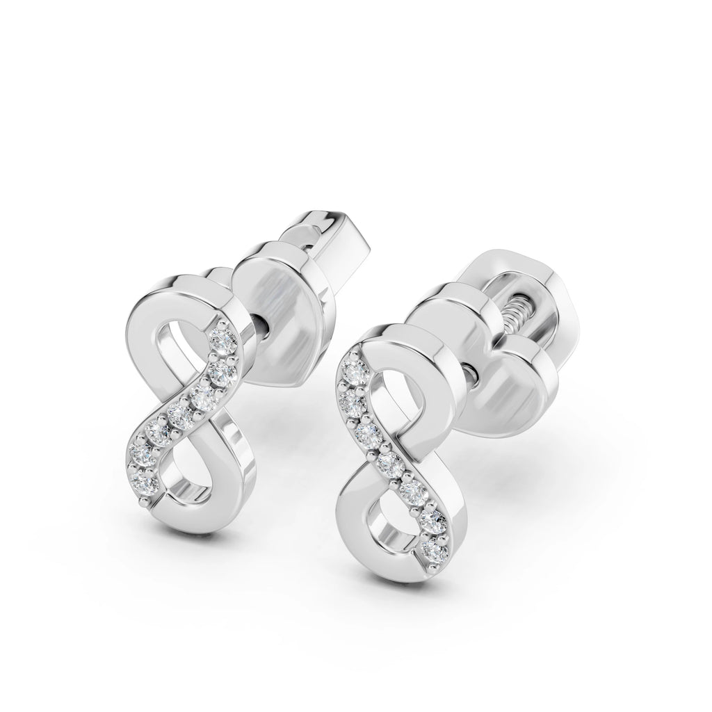 Minimalism Earring (Round), 0.09 ct — 102-10092