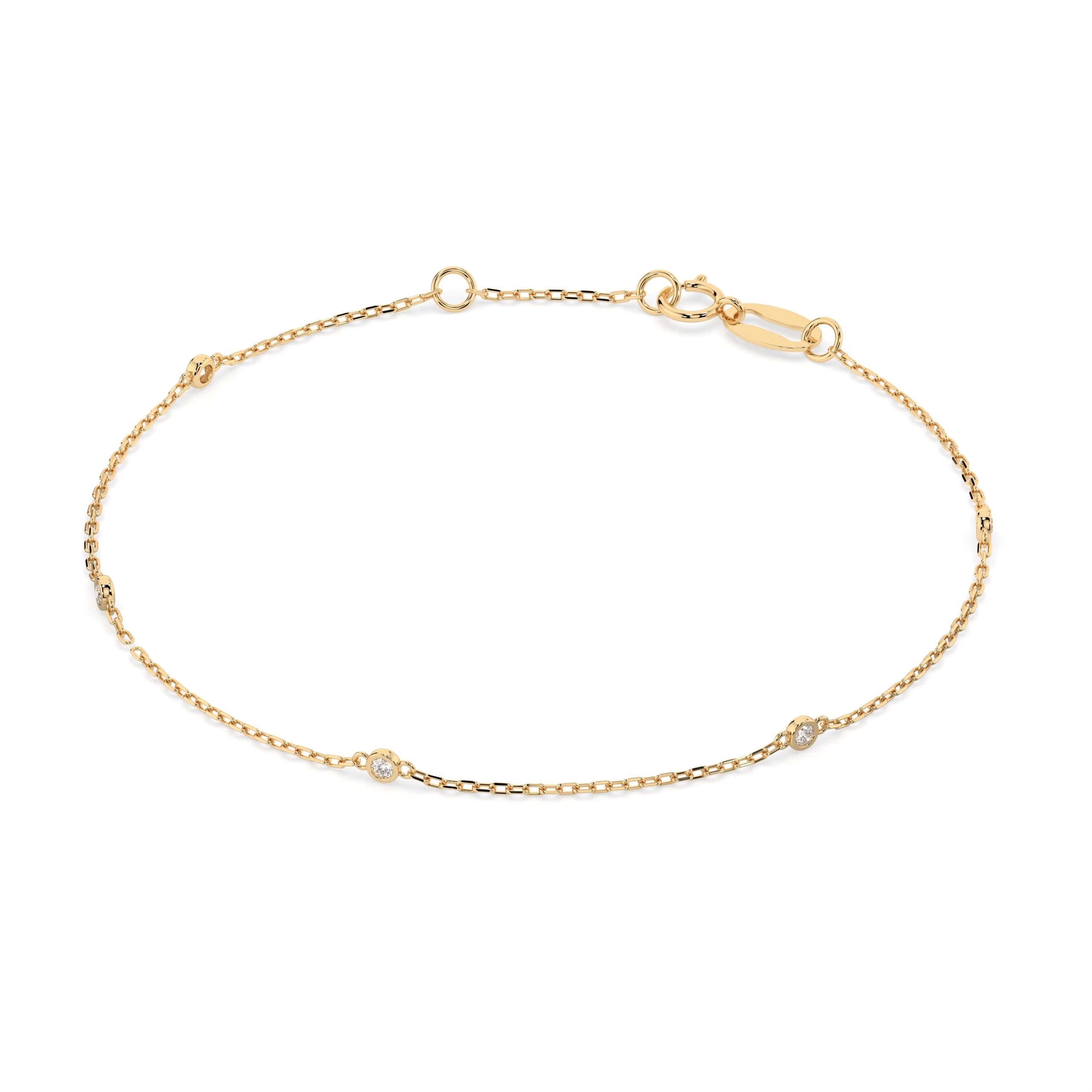 Minimalism Bracelet (Round), 0.07 ct — 105-10008/5(1.4)
