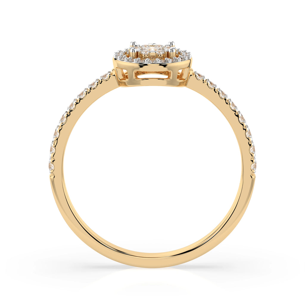 Illusion Ring (Round), 0.1 ct — 101-10018(3.0)