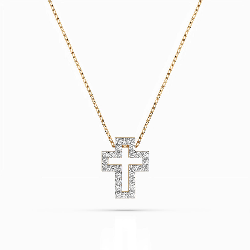 Minimalism Necklace (Round), 0.17 ct — 104-10030