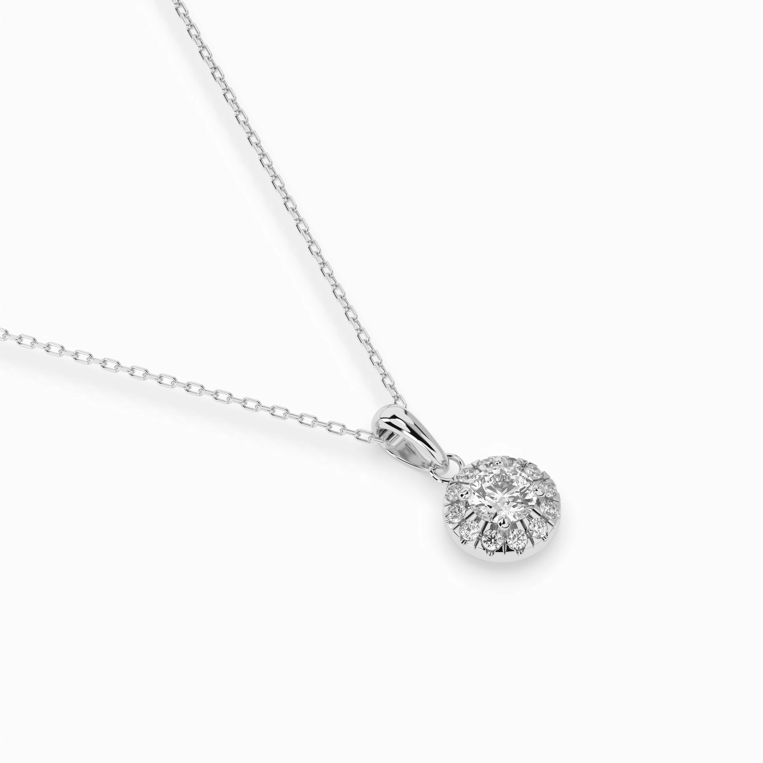 Solitaire Eternity Necklace (Round), 0.2 ct — 104-10053(3.7)
