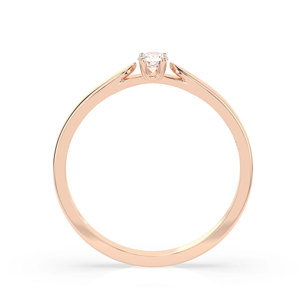 Solitaire Ring (Round), 0.08 ct — 101-10046(2.7)