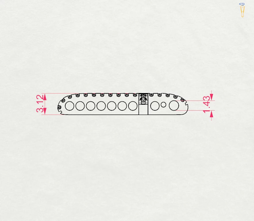 Minimalism Necklace (Round), 0.14 ct — 104-10026