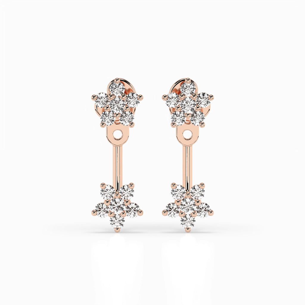 Illusion Earring (Round), 0.25 ct — 102-10195/1