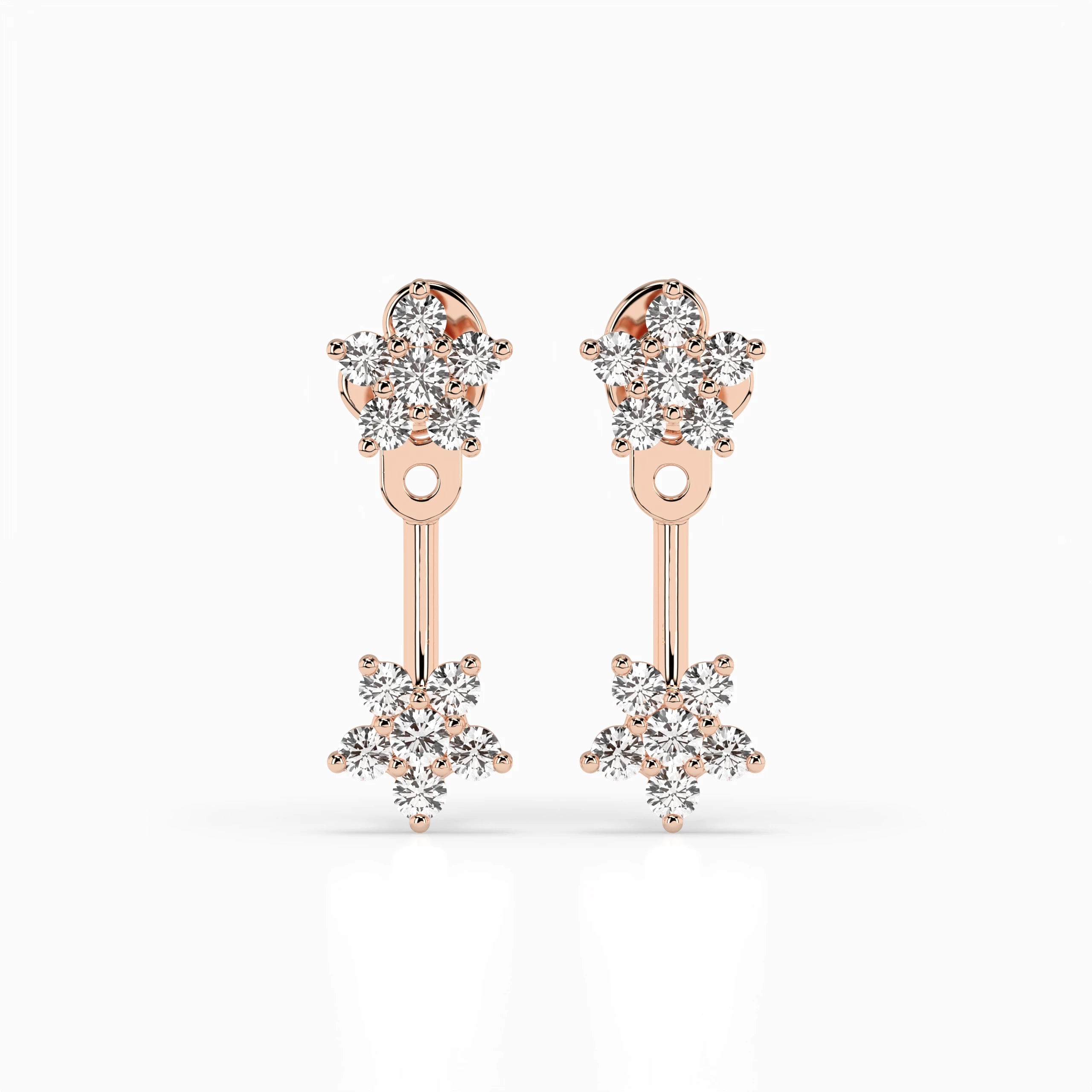 Illusion Earring (Round), 0.25 ct — 102-10195/1