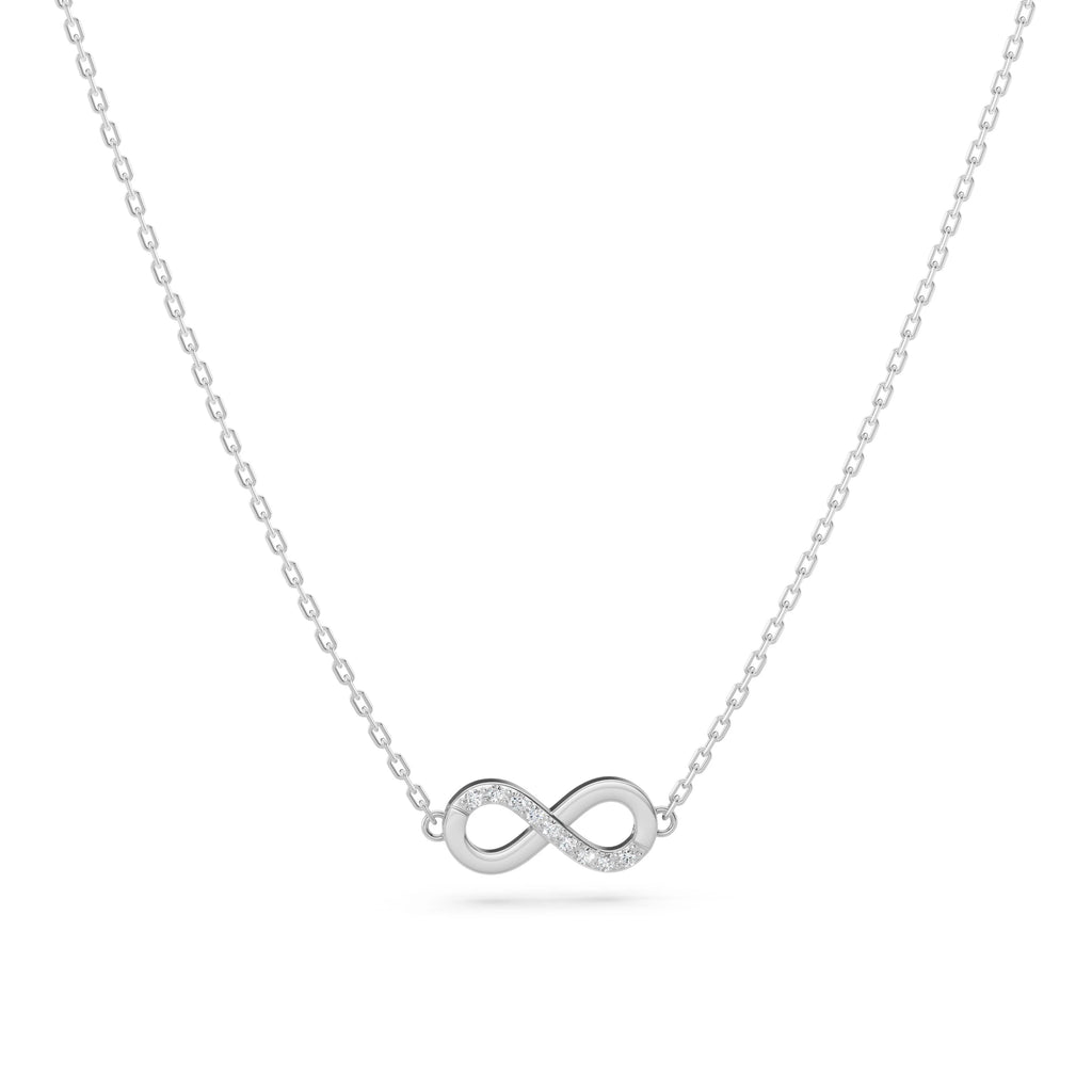 Minimalism Necklace (Round), 0.05 ct — 104-10072