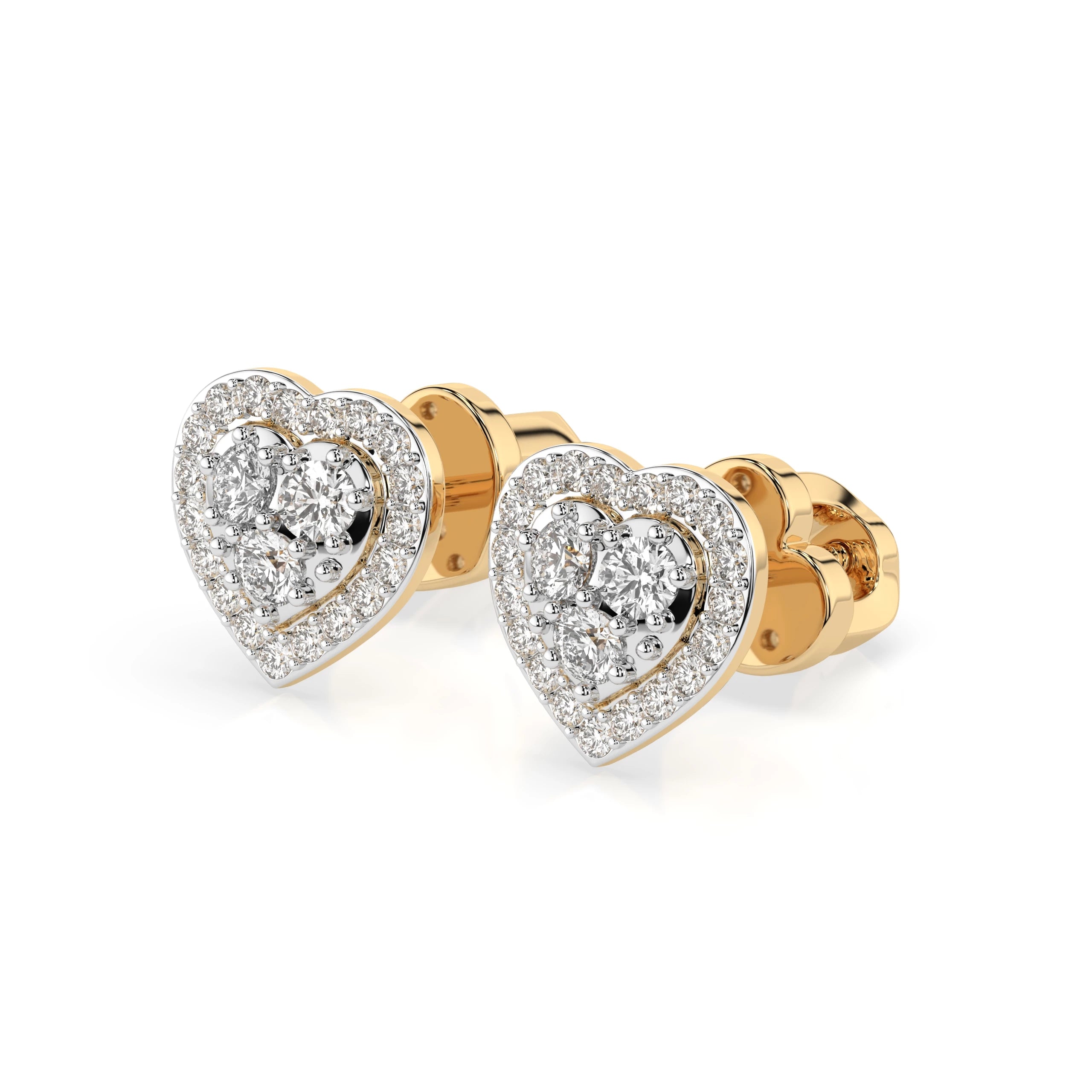 Illusion Earring (Round), 0.17 ct — 102-10096