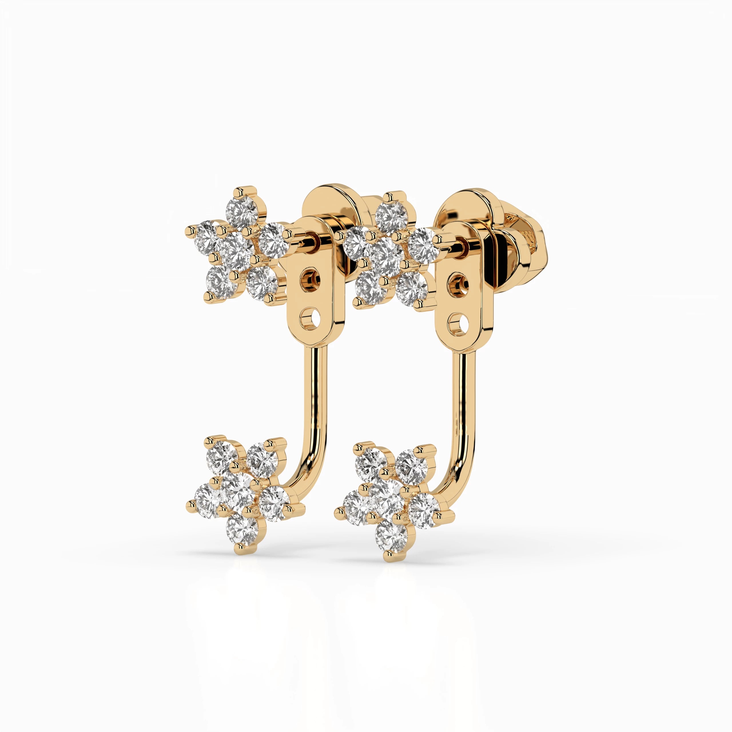Illusion Earring (Round), 0.25 ct — 102-10195/1