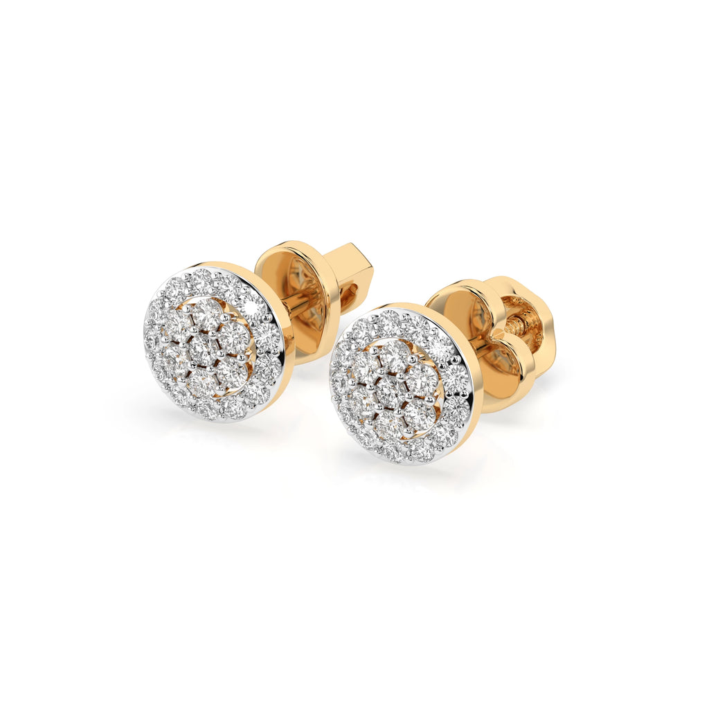 Illusion Earring (Round), 0.16 ct — 102-10072
