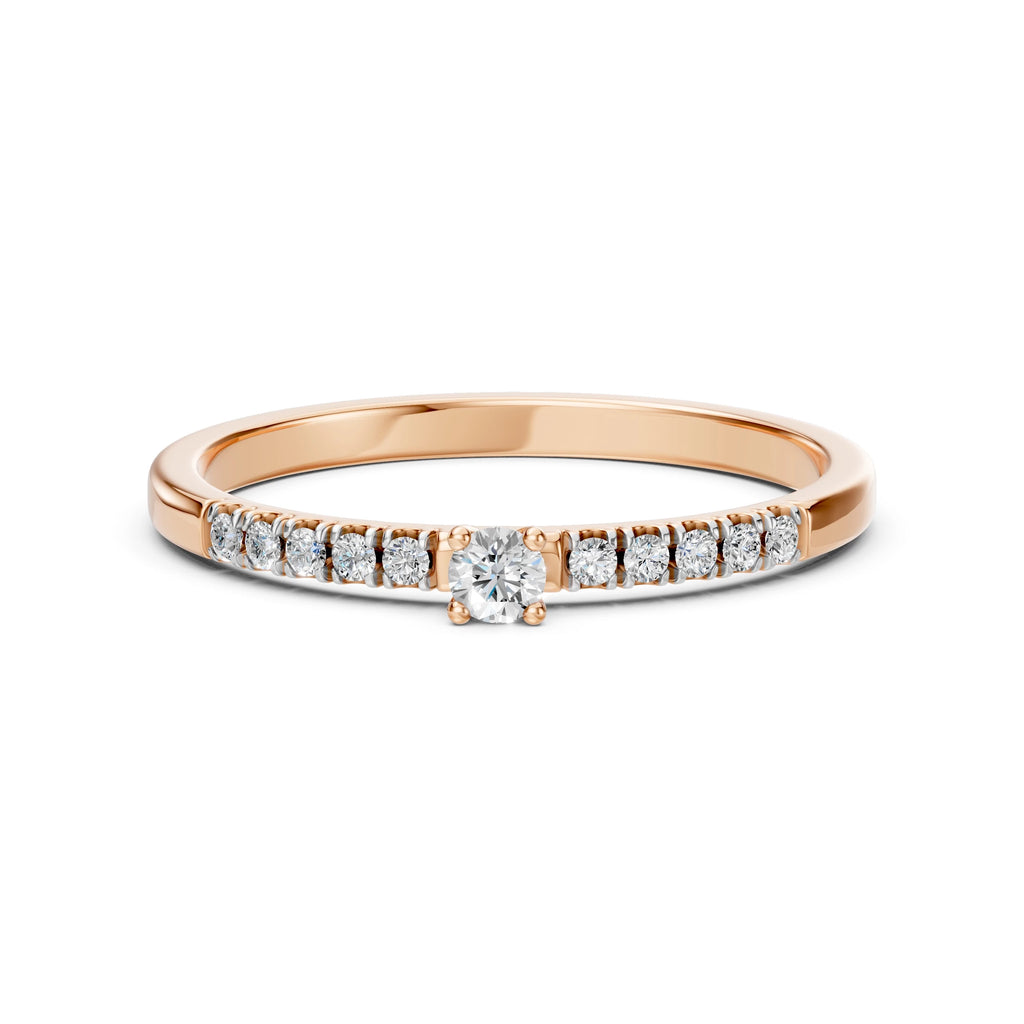 Solitaire Eternity Ring (Round), 0.07 ct — 101-10126/2(2.6)