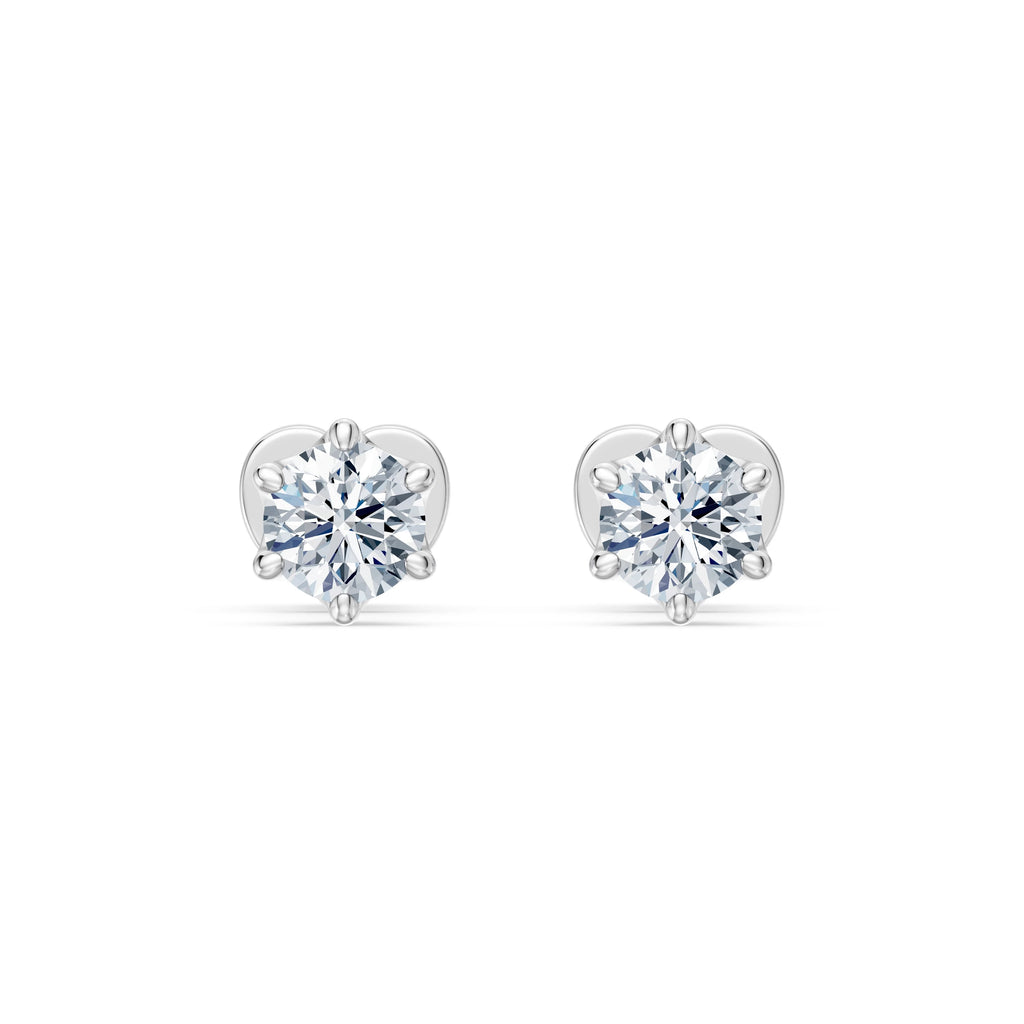 Solitaire Butterfly Earring, 0.6 ct — 102-10040/1(4.2)