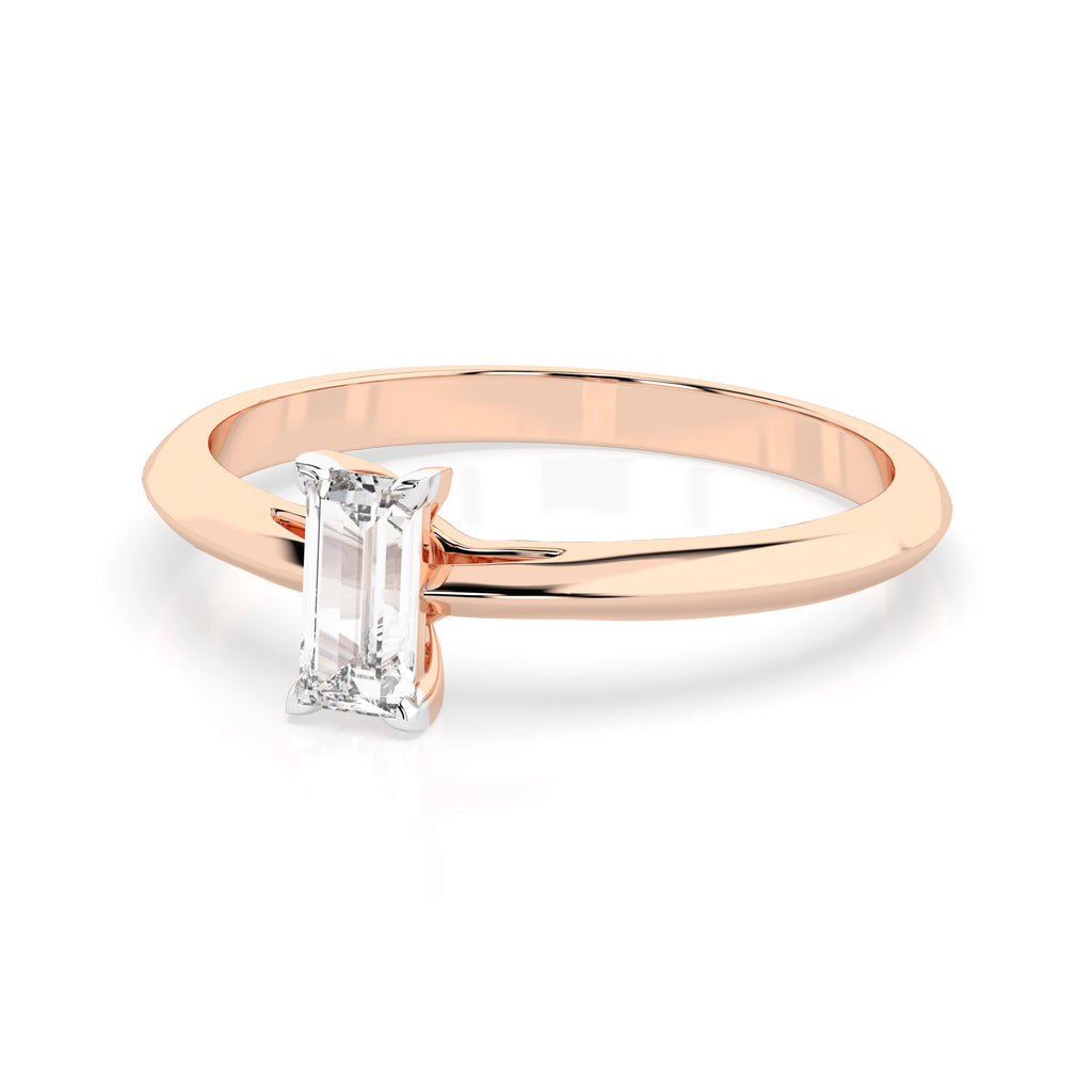 Solitaire Ring (Baguette), 0.3 ct — 101-10190(0.30)BAQ