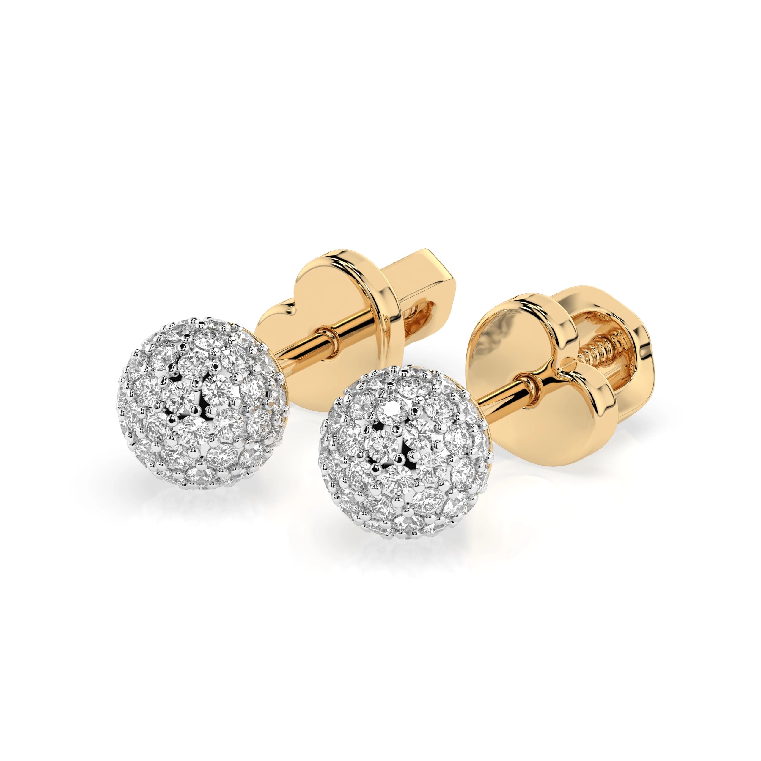 Illusion Earring (Round), 0.46 ct — 102-10090